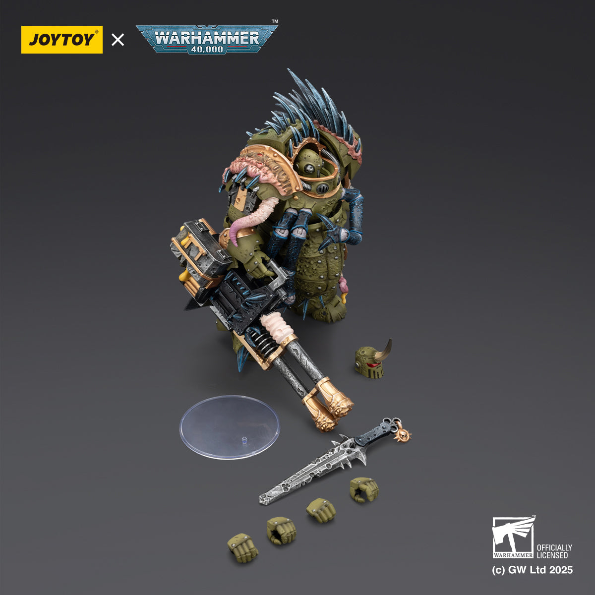 Death Guard Blightlord Terminator 1 with Reaper Autocannon and Bubotic Blades