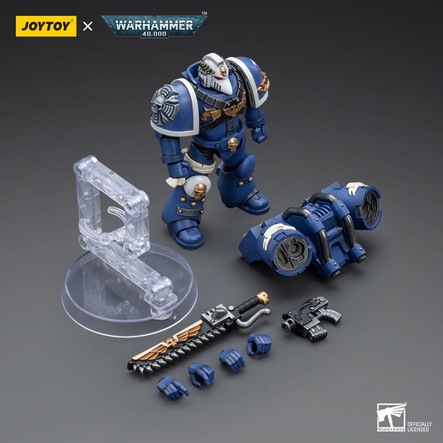 Ultramarines Vanguard Veteran with Chainsword and Bolt Pistol