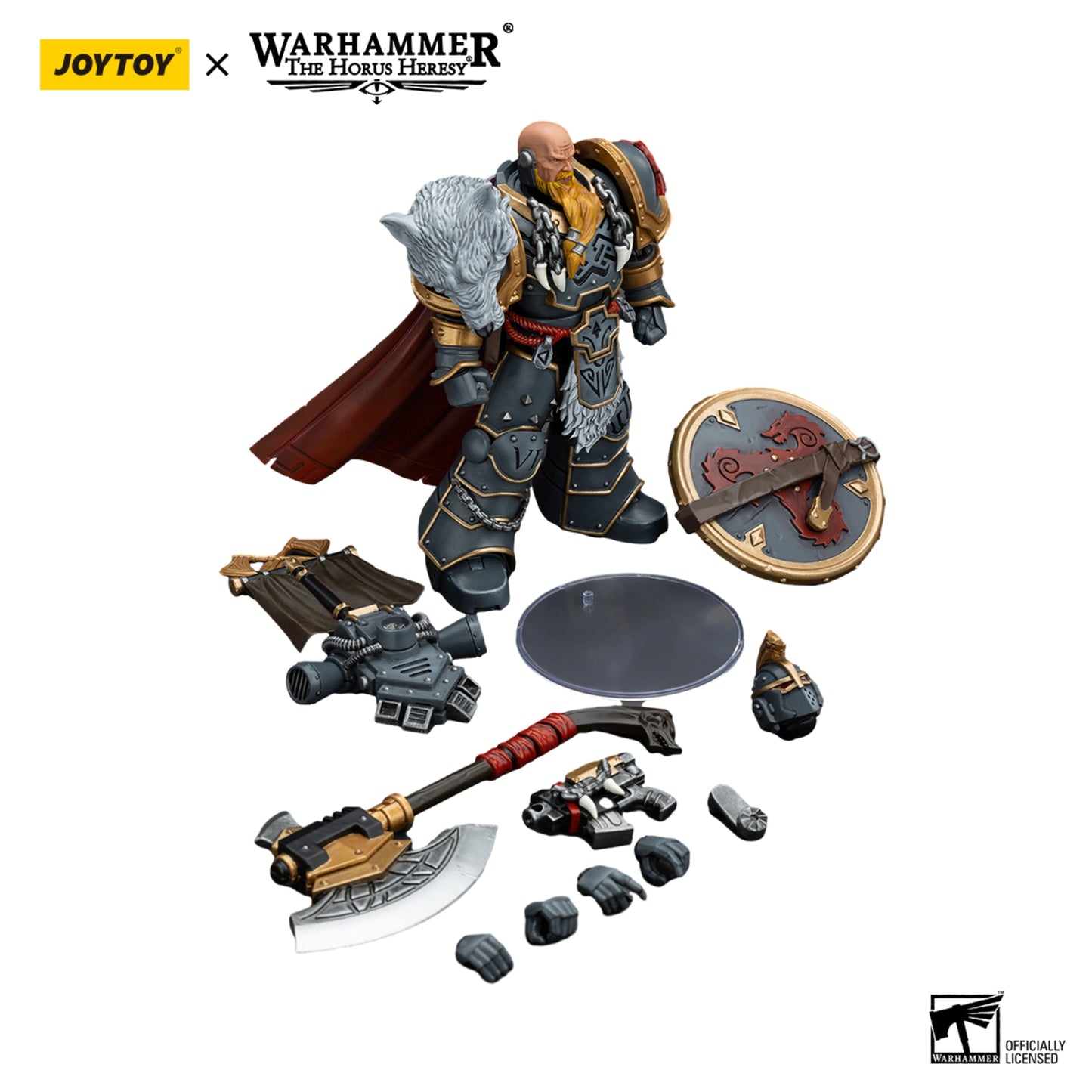 Space Wolves Legion Praetor with Power Axe and Combat Shield