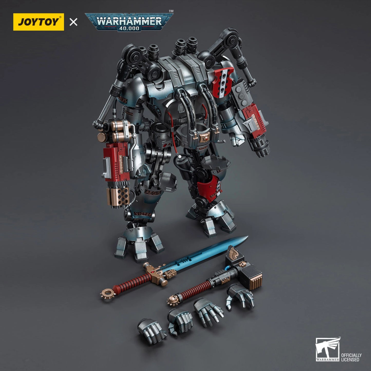 Grey Knights Nemesis Dreadknight with Terminator Caddon Vibova