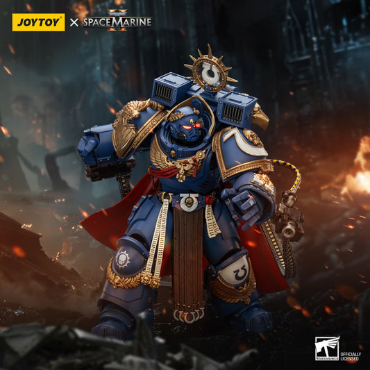 Ultramarines Marneus Calgar, Chapter Master with MKX Gravis Armour and Gauntlets of Ultramar
