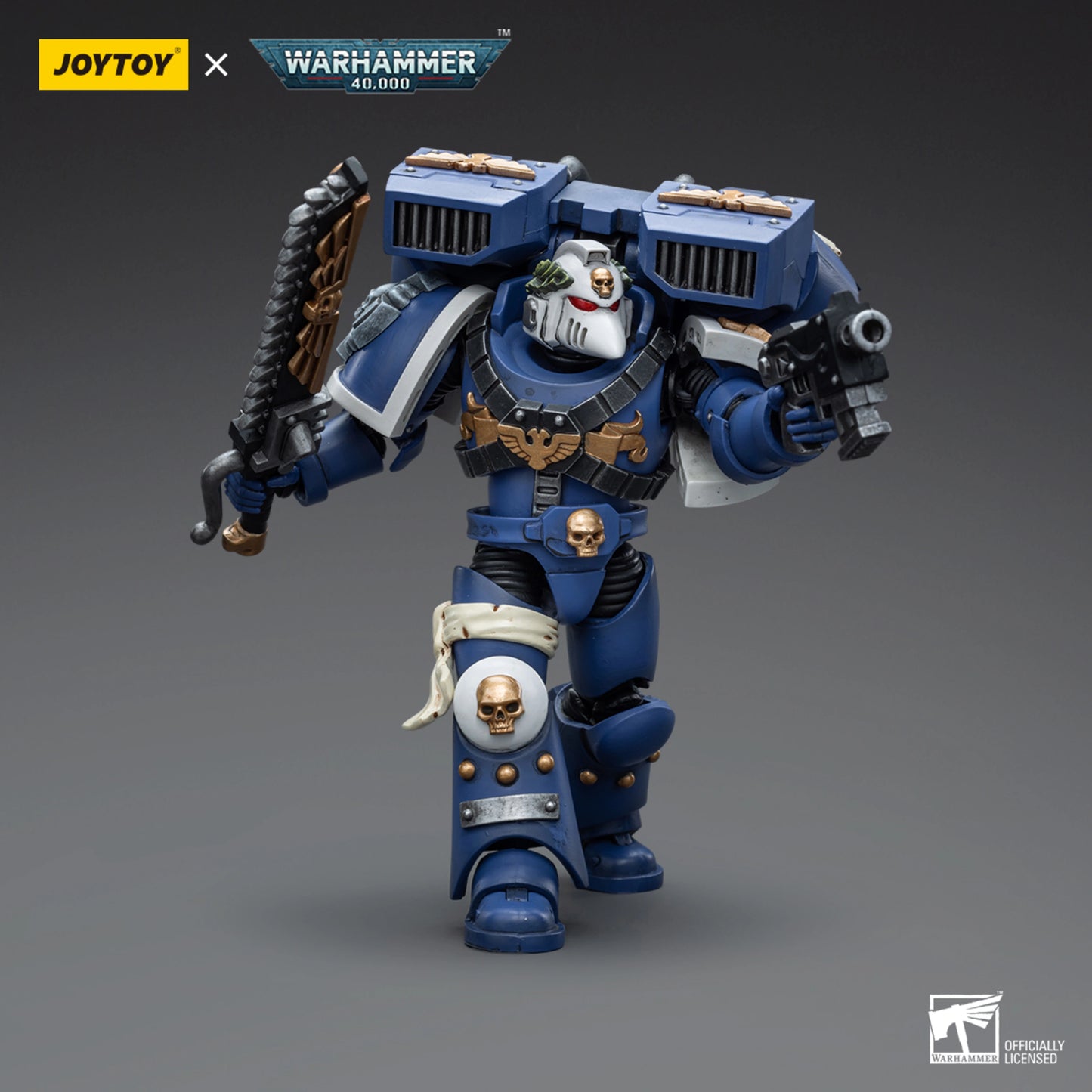 Ultramarines Vanguard Veteran with Chainsword and Bolt Pistol