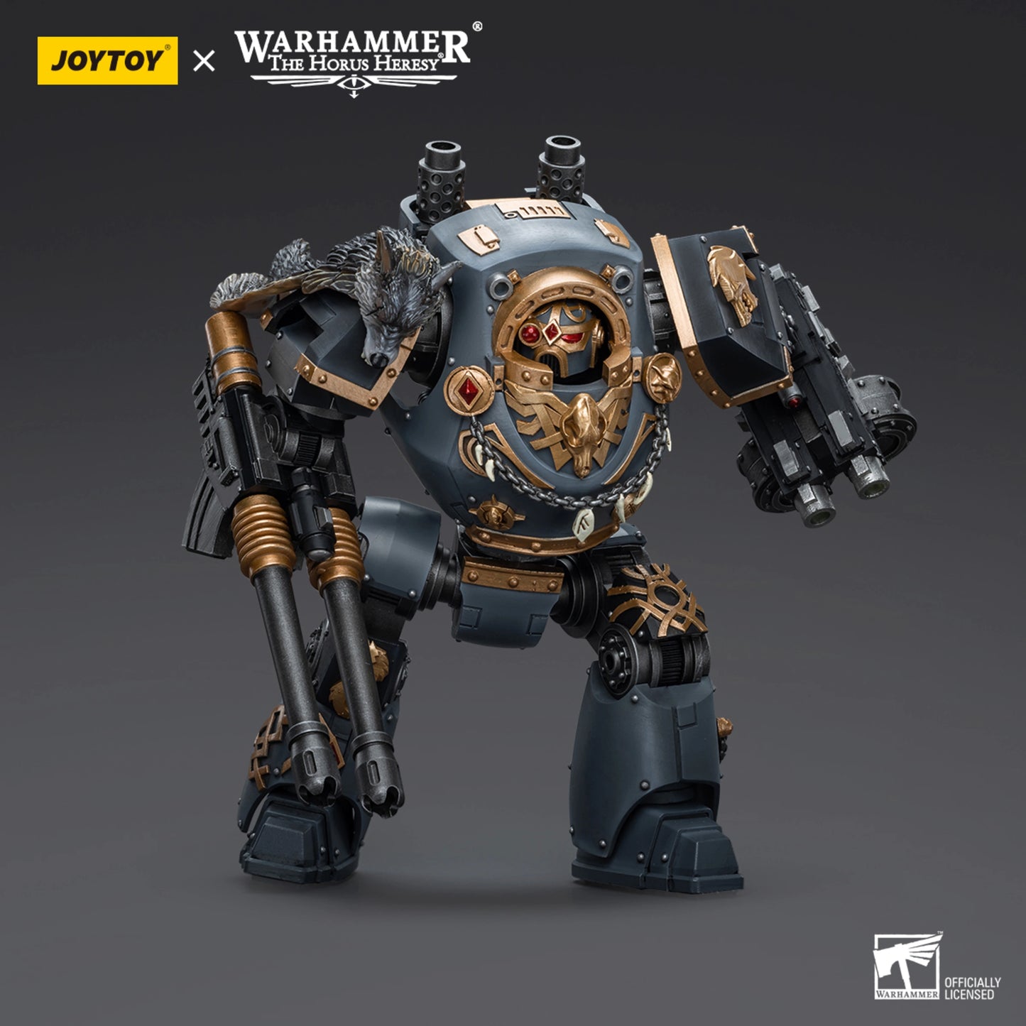 Space Wolves Contemptor Dreadnought with Gravis Bolt Cannon