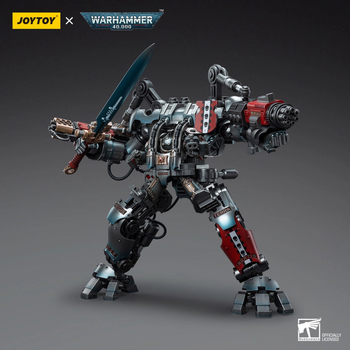 Grey Knights Nemesis Dreadknight with Terminator Caddon Vibova