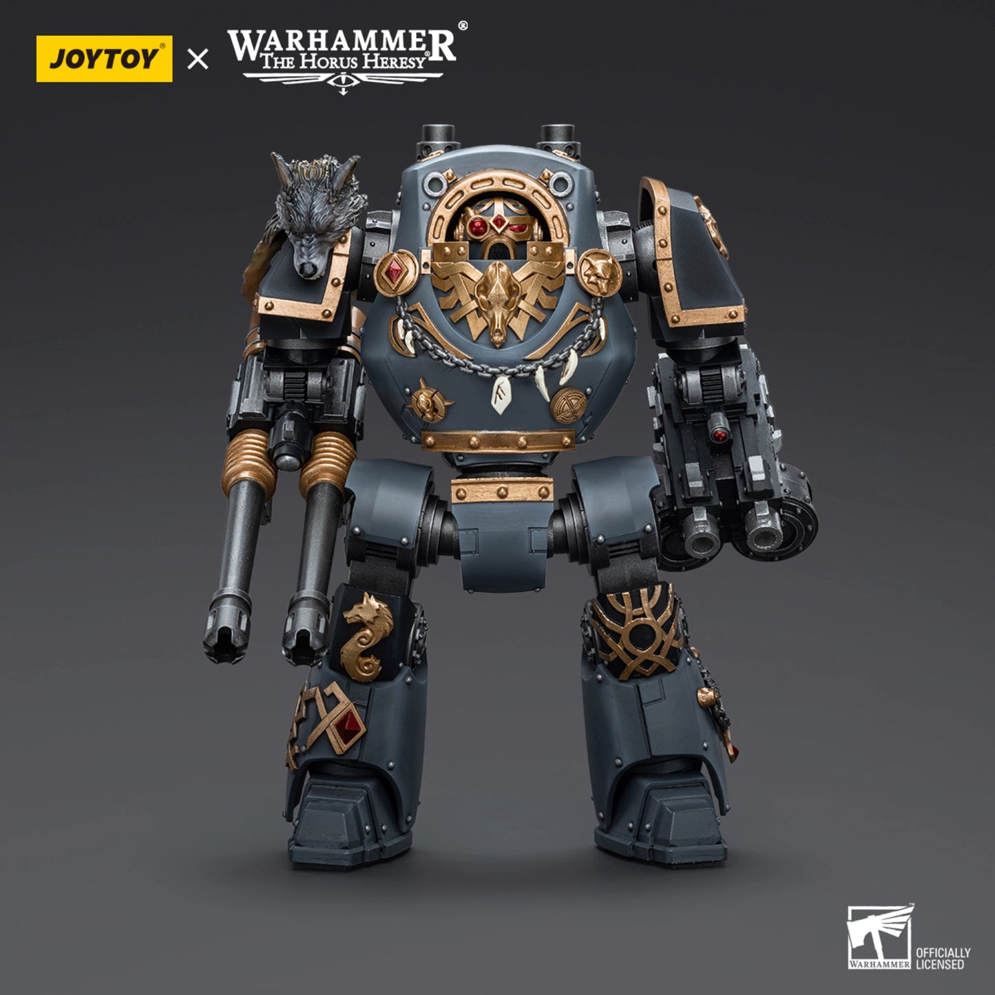 Space Wolves Contemptor Dreadnought with Gravis Bolt Cannon